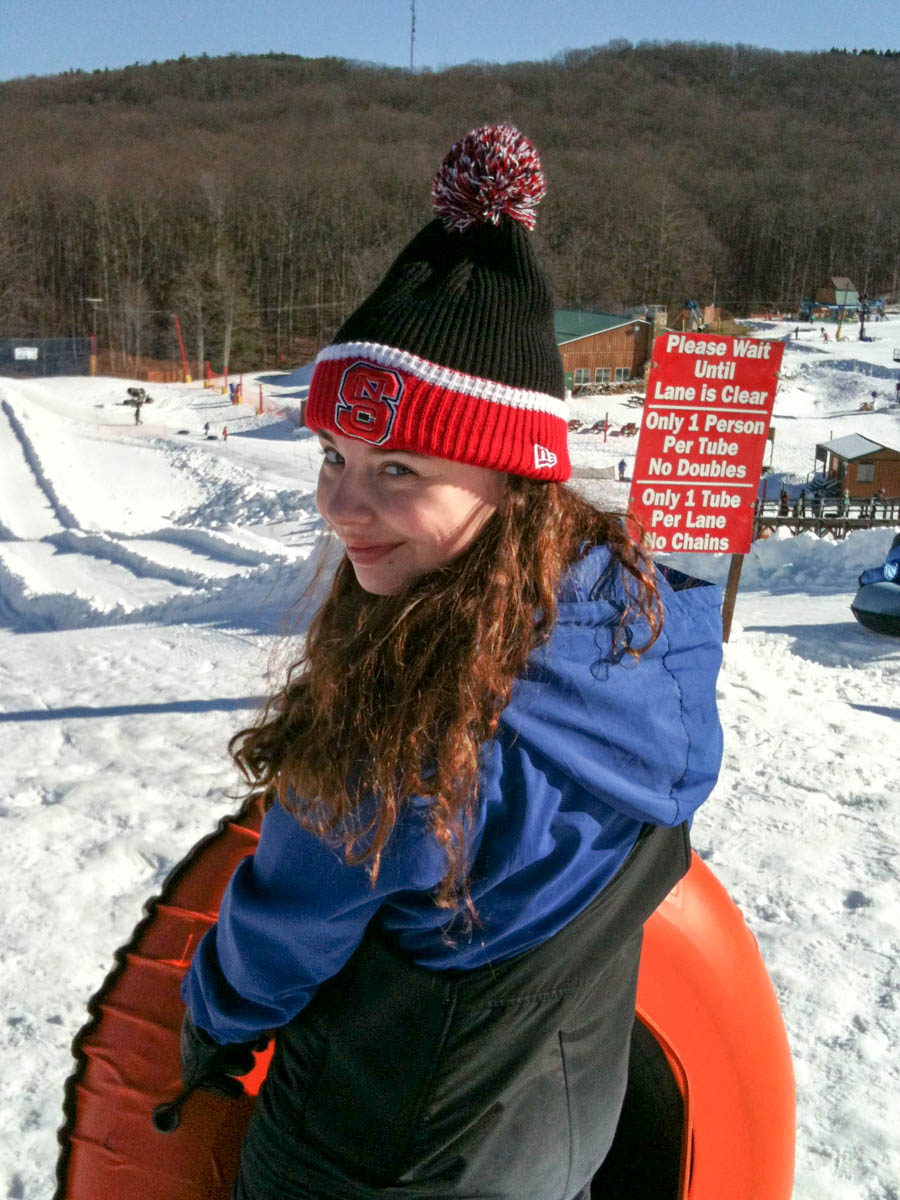 2015 12 Sarah Tubing Winterplace