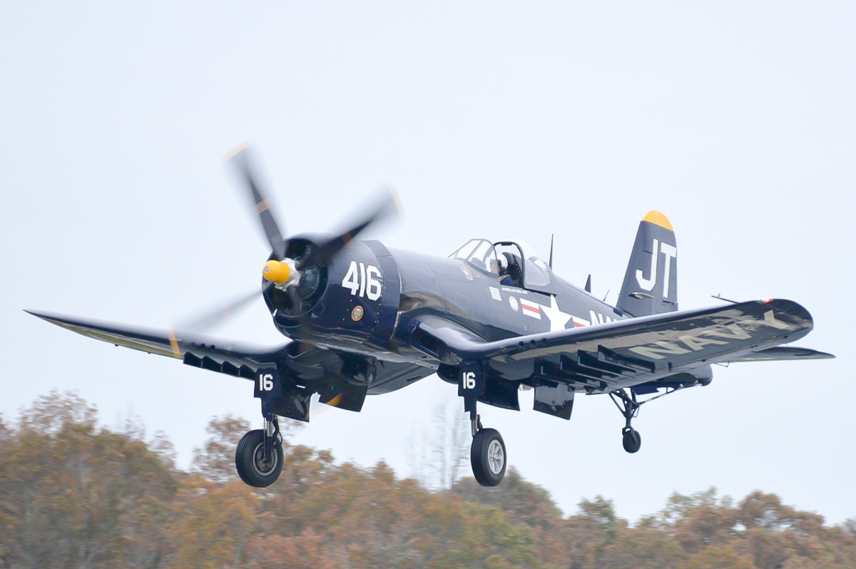 4B WWII-Fighter - F4U Corsair - 2015 11 - Monroe - F4U-4 416 - 201-2