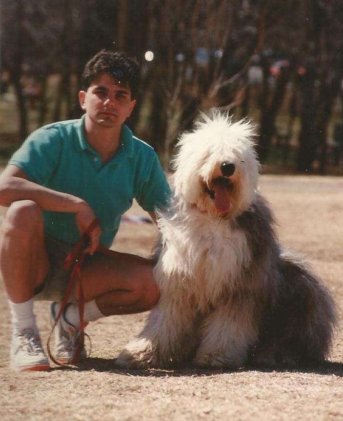 Dog - Rufus - 1991 06 - 03 w Phil at Hafer Park