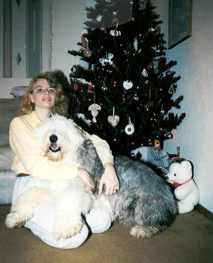 Dog - Rufus - 1991 12 - 02 w Debbie