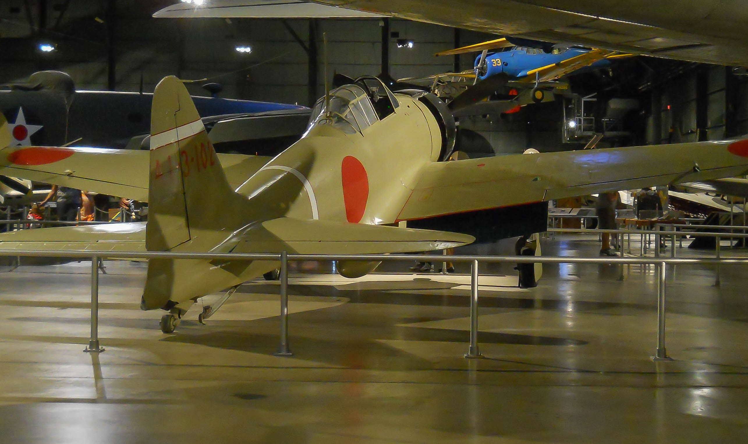 Military - Fighter - A6M2 Zero - 2014 06 - Air Force Museum - 01