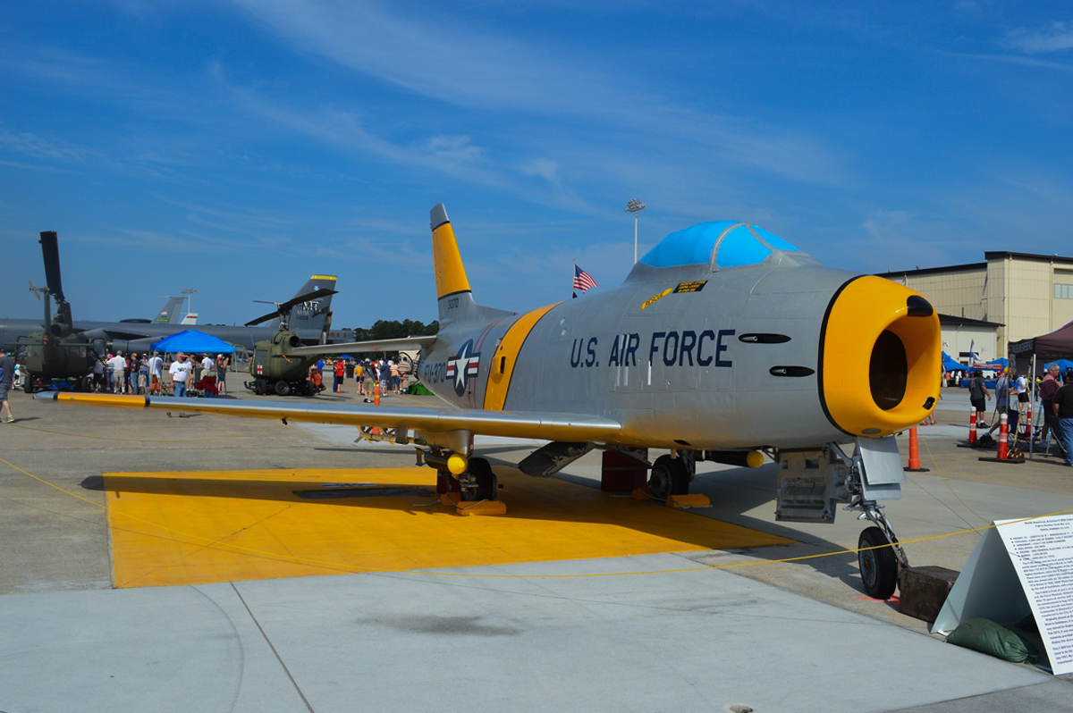 Military - Fighter - F-86H Sabre - 2015 05 - Seymour Johnson - 01