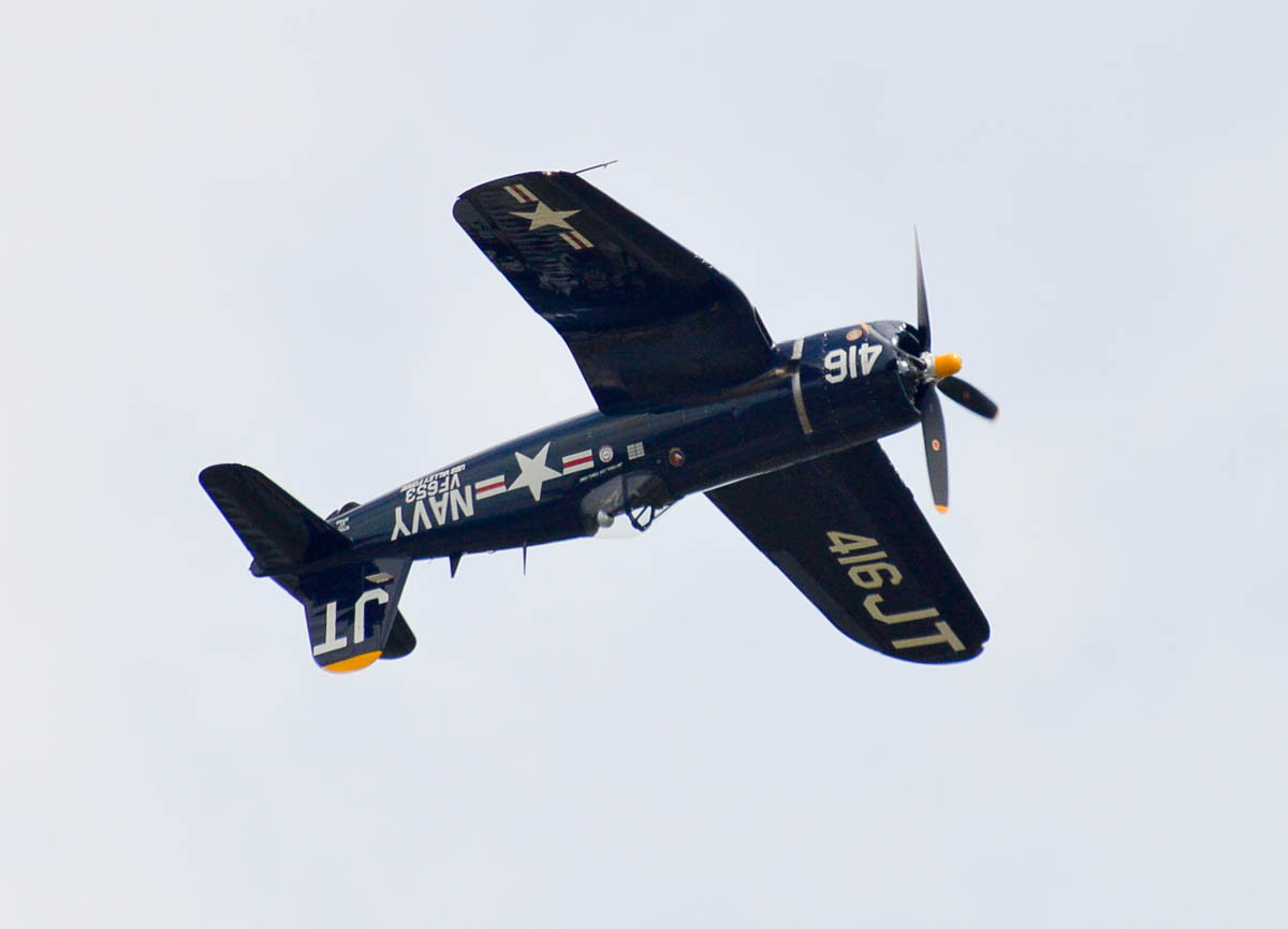 Military - Fighter - F4U-4 Corsair - 416 - 2015 04 - Beaufort Airshow - 09