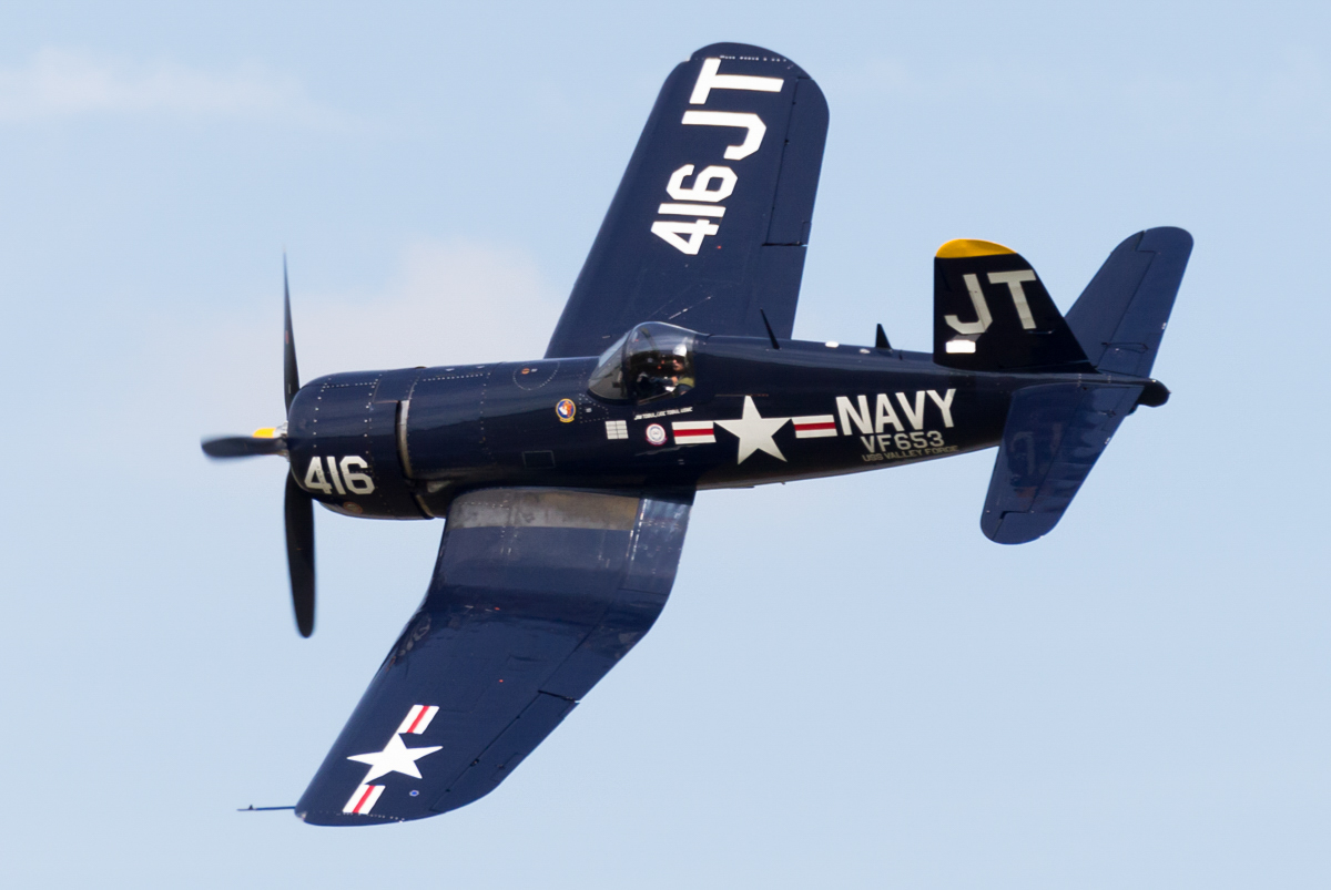 Military - Fighter - F4U-4 Corsair - 416 - 2015 05 - Anderson SC Airshow - 11