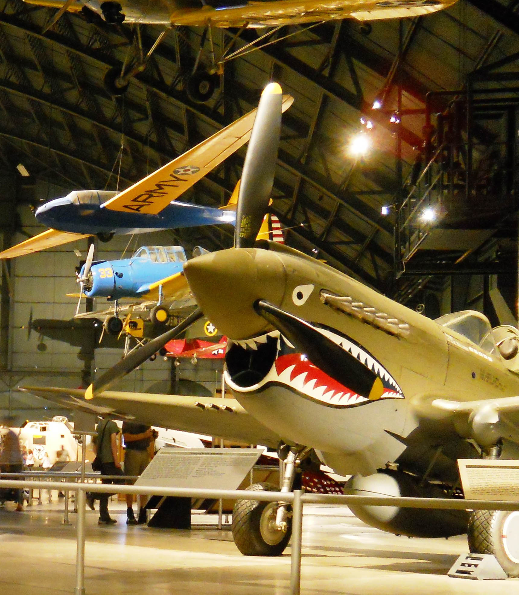 Military - Fighter - P-40E Warhawk - 2014 06 - Air Force Museum - 01