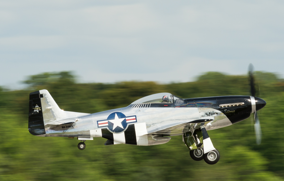 Military - Fighter - P-51D Mustang - Quick Silver - 2015 05 - Anderson SC Airshow - 09